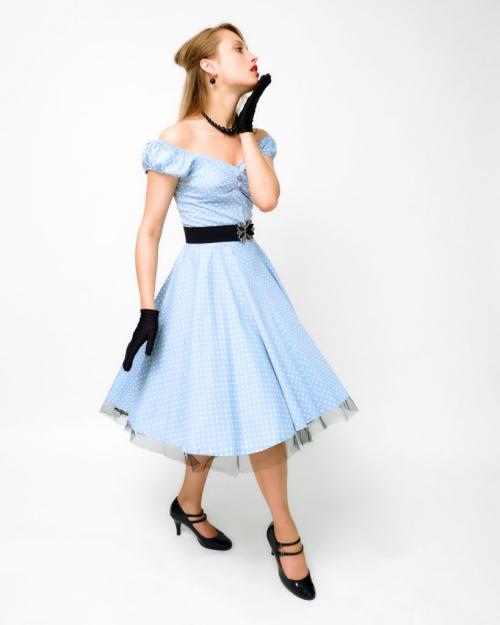 Azure Polka Dot & Noir Accents - фото 2