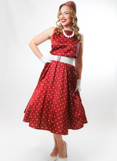 Crimson Polka Dot Retro Charm Crimson Polka Dot Retro Charm - фото 2