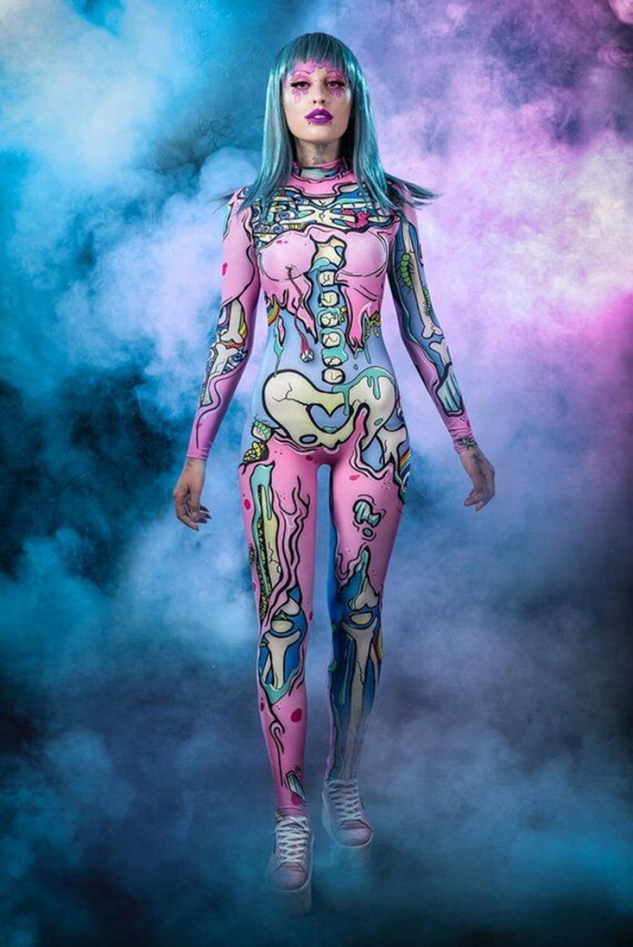 Neon Psychedelic Skeleton - фото 2