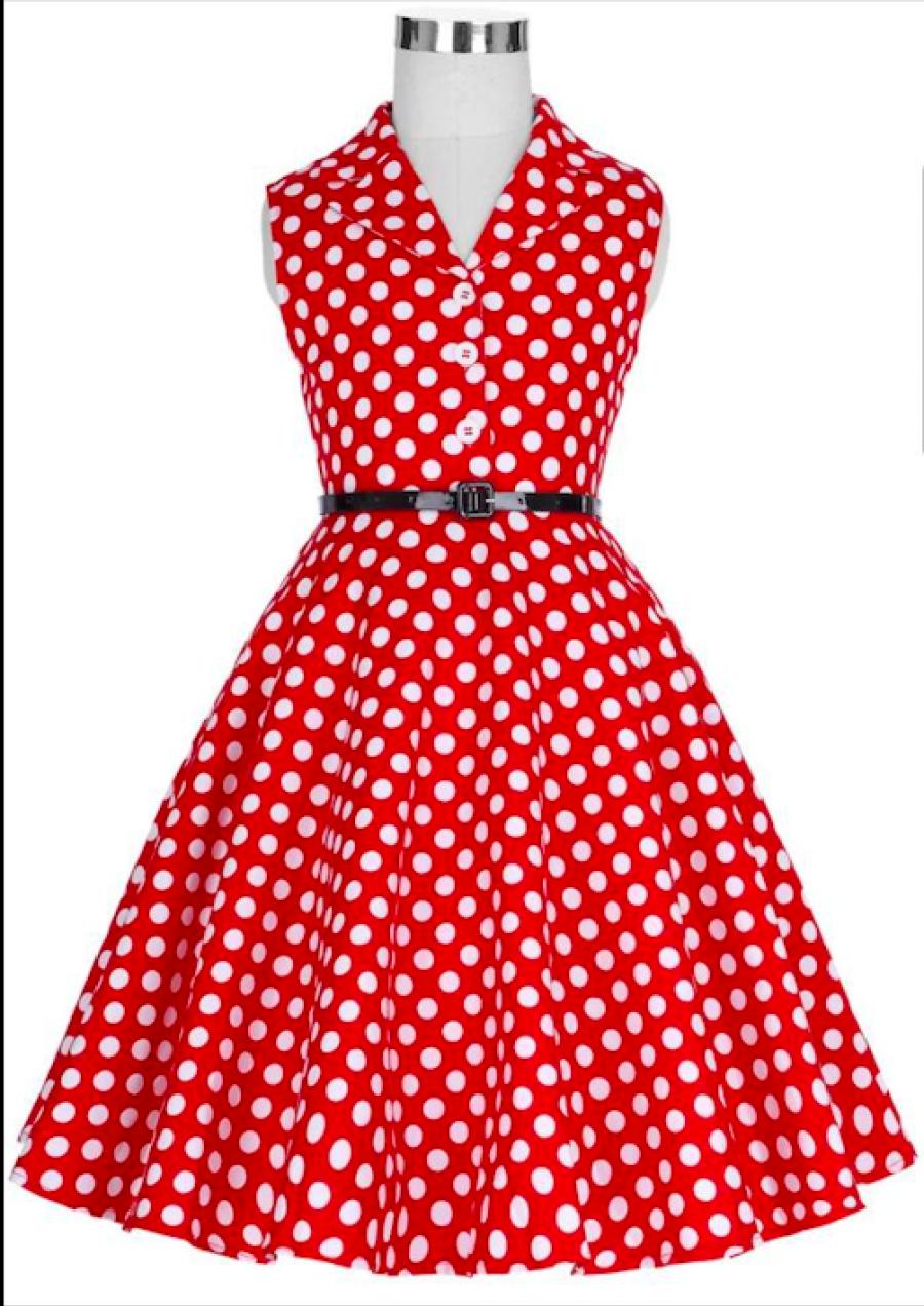 Scarlet Polka & Retro Silhouette - фото 1