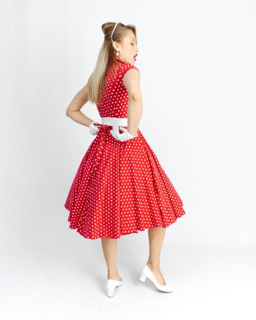 Scarlet Polka Dot Whirl - фото 5